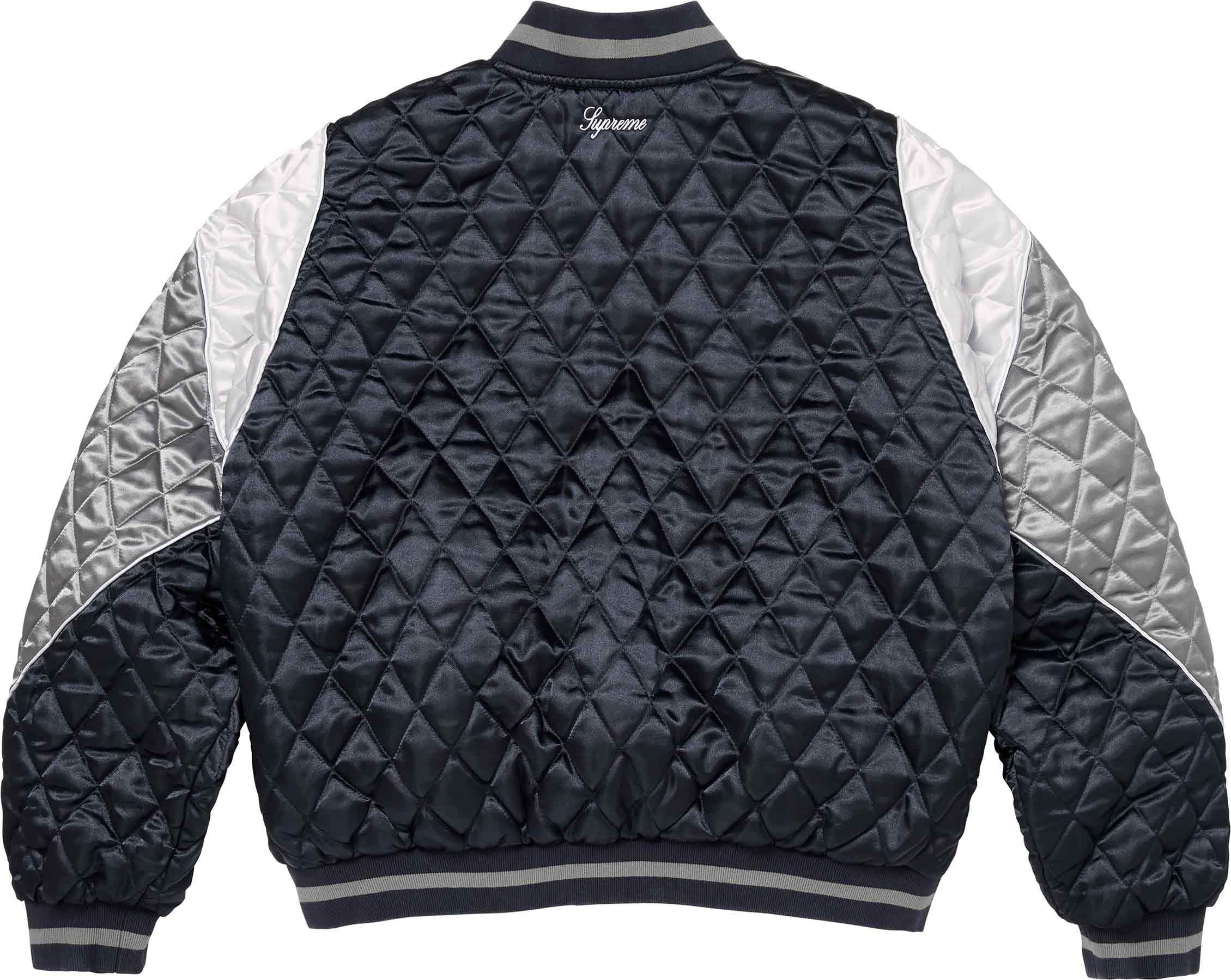 Supreme®/Champion® Quilted Satin Varsity Jacket view 3